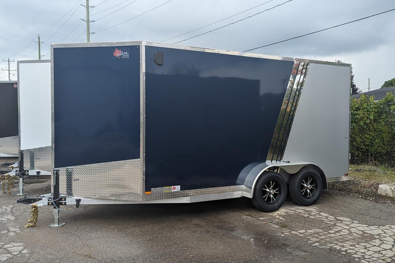 2024 Canadian Trailer Company 7x14 V Nose Cargo Trailer Aluminum Tandem Axle