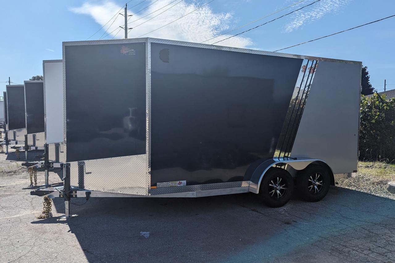 2024 Canadian Trailer Company 7x14 V Nose Cargo Trailer Aluminum Tandem Axle