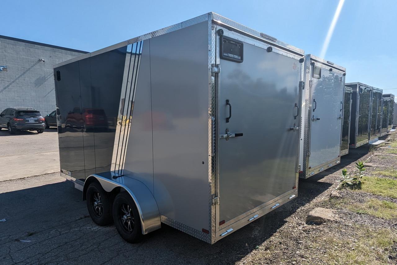 2024 Canadian Trailer Company 7x14 V Nose Cargo Trailer Aluminum Tandem Axle