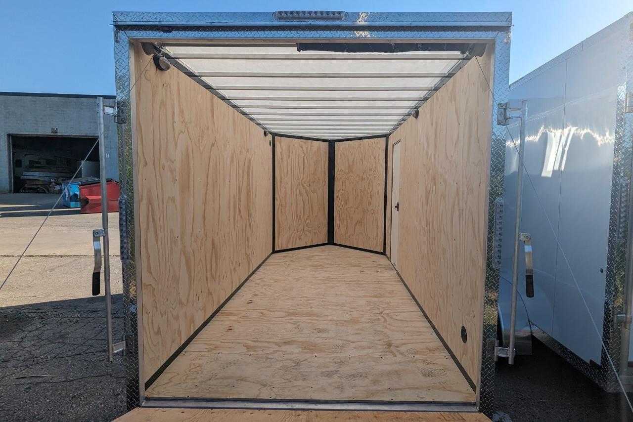 2024 Canadian Trailer Company 7x14 V Nose Cargo Trailer Aluminum Tandem Axle