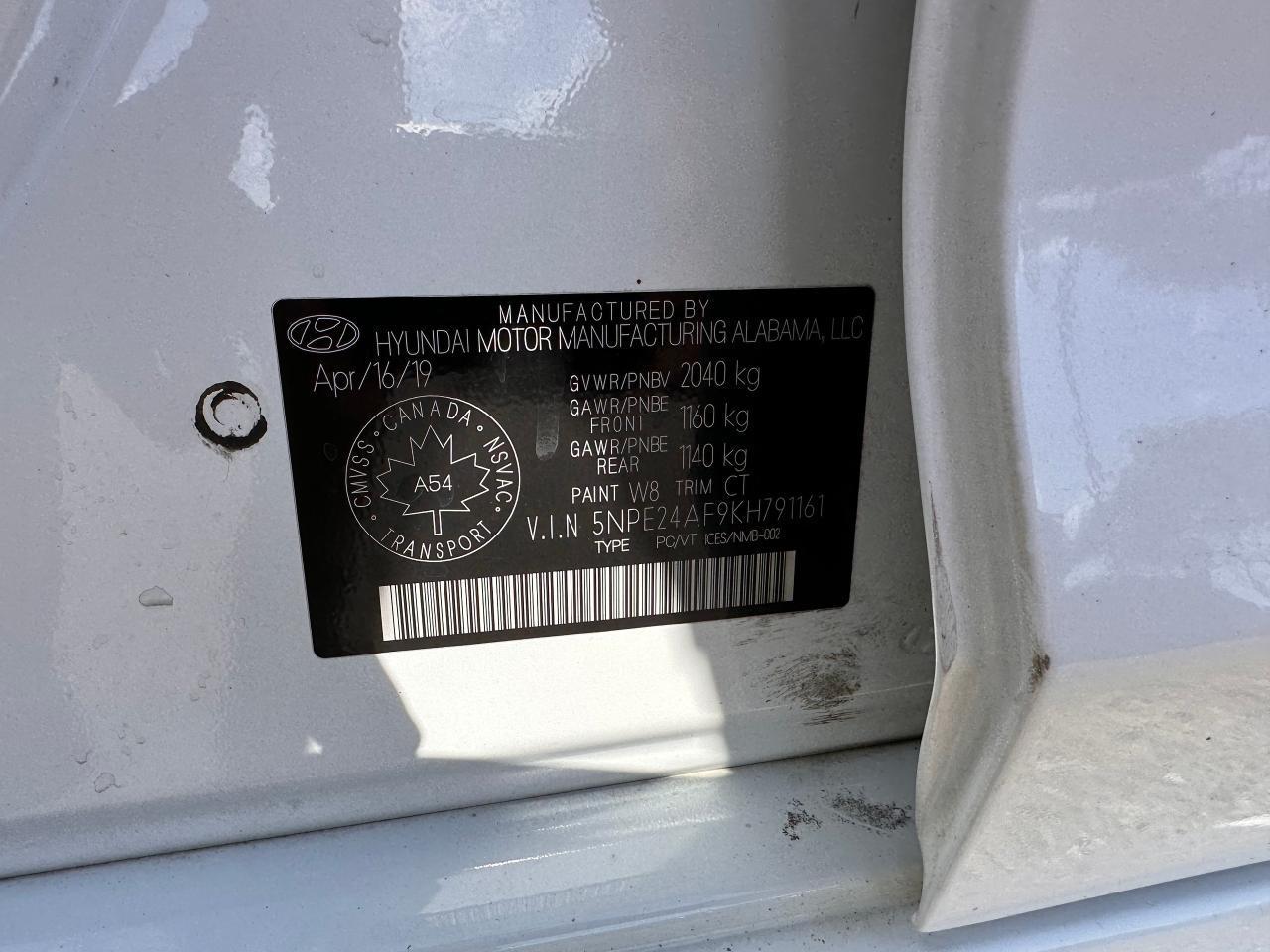 2019 Hyundai Sonata 2.4L Essential Photo