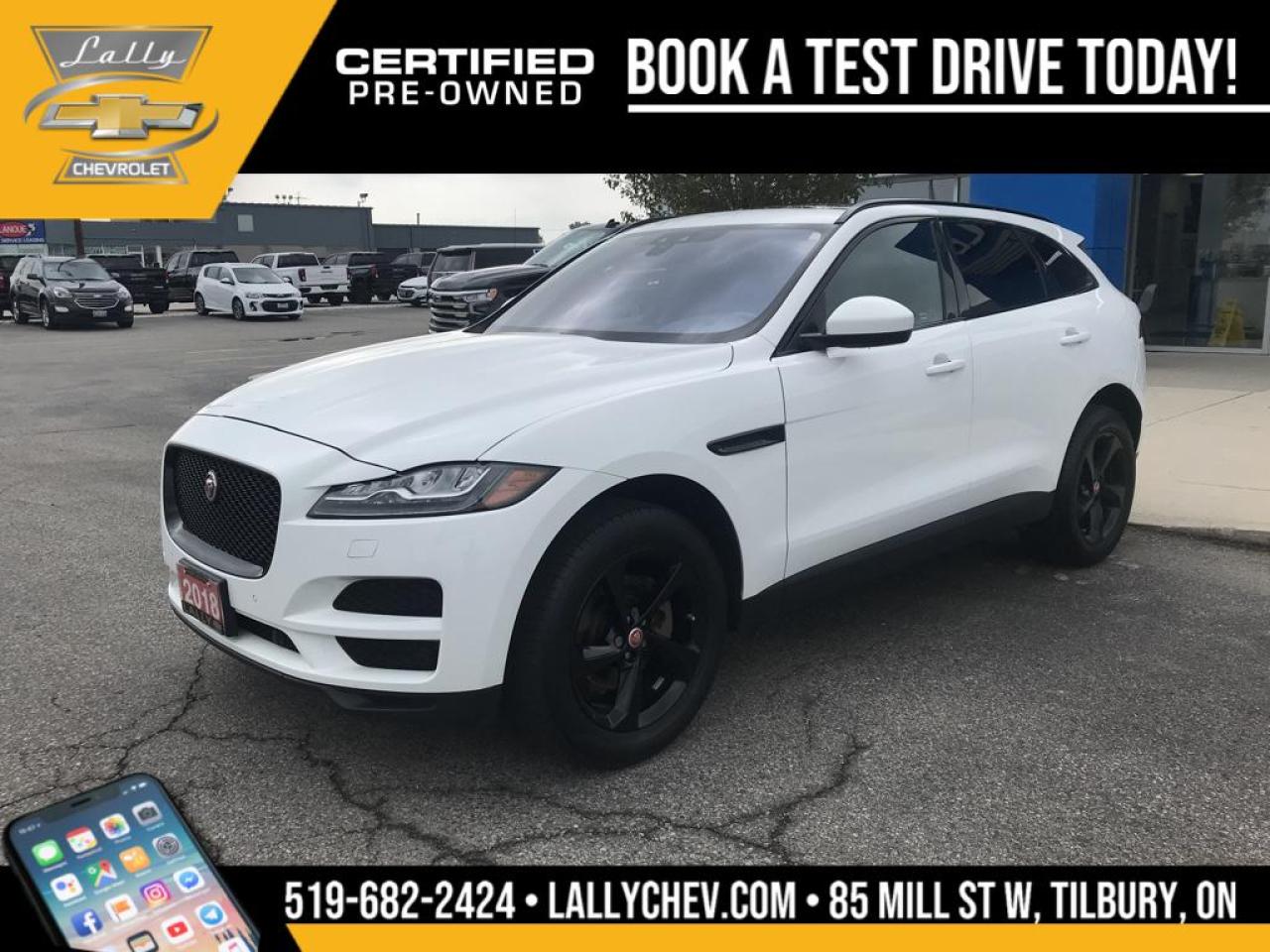 Used 2018 Jaguar F-PACE 25t Prestige 25T PRESTIGE, SUN ROOF, LEATHER , for sale in Tilbury, ON