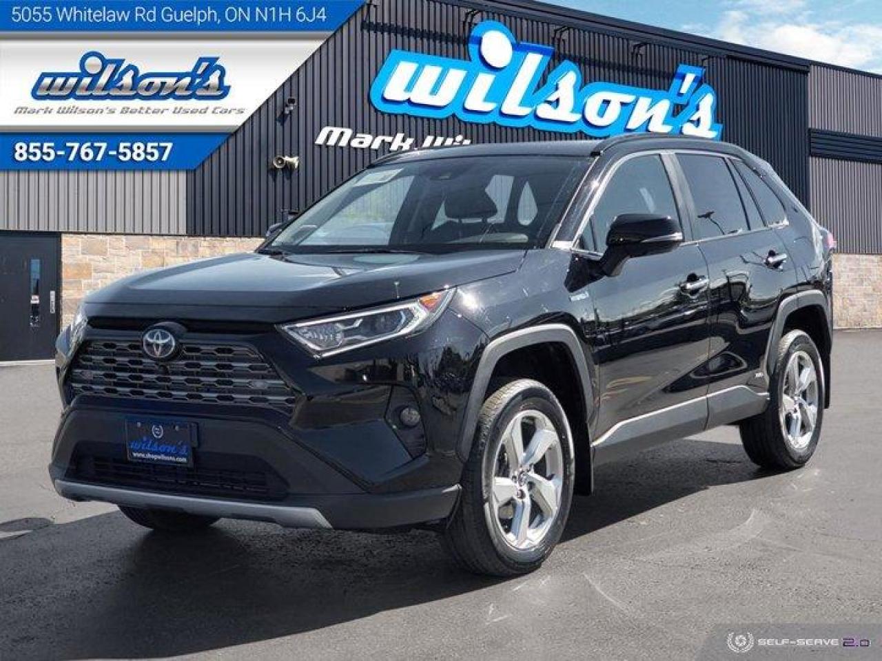 Used 2020 Toyota RAV4 Hybrid Limited AWD, Leather, Nav, Sunroof, Cooled + Heated Seats, Heated Steering & More! for sale in Guelph, ON