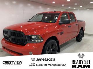 1500 TRADESMAN CREW CAB 4X4 (1 Check out this vehicles pictures, features, options and specs, and let us know if you have any questions. Helping find the perfect vehicle FOR YOU is our only priority.P.S...Sometimes texting is easier. Text (or call) 306-994-7040 for fast answers at your fingertips!This Ram 1500 Classic boasts a Regular Unleaded V-8 5.7 L/345 engine powering this Automatic transmission. WHEELS: 20 X 8 HIGH GLOSS BLACK ALUMINUM, WHEEL & SOUND GROUP, TRANSMISSION: 8-SPEED TORQUEFLITE AUTOMATIC (DFK).*This Ram 1500 Classic Comes Equipped with These Options *SUB ZERO PACKAGE, QUICK ORDER PACKAGE 26J EXPRESS , TIRES: P275/60R20 OWL AS, SIRIUSXM SATELLITE RADIO, SIRIUSXM GUARDIAN-INCLUDED TRIAL, REMOTE KEYLESS ENTRY, RADIO: UCONNECT 5 W/8.4 DISPLAY, NIGHT EDITION, GVWR: 3,084 KGS (6,800 LBS), FLAME RED.* Stop By Today *Stop by Crestview Chrysler (Capital) located at 601 Albert St, Regina, SK S4R2P4 for a quick visit and a great vehicle!