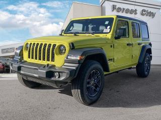 <b>Wi-Fi Hotspot,  Tow Equipment,  Fog Lamps,  Cruise Control,  Rear Camera!</b><br> <br>   This Jeep Wrangler is the culmination of tireless innovation and extensive testing to build the ultimate off-road SUV! <br> <br>No matter where your next adventure takes you, this Jeep Wrangler is ready for the challenge. With advanced traction and handling capability, sophisticated safety features and ample ground clearance, the Wrangler is designed to climb up and crawl over the toughest terrain. Inside the cabin of this Wrangler offers supportive seats and comes loaded with the technology you expect while staying loyal to the style and design youve come to know and love.<br> <br> This high velocity SUV  has an automatic transmission and is powered by a  270HP 2.0L 4 Cylinder Engine.<br> <br> Our Wranglers trim level is Sport S. This off-road icon in the Sport S trim comes standard with aluminum wheels, tow equipment that includes trailer sway control, front and rear tow hooks, front fog lamps, and a manual convertible top with fixed rollover protection. Occupants are treated front and rear illuminated cupholders, air conditioning, an 8-speaker audio system, and a 12.3-inch infotainment screen powered by Uconnect 5W, with smartphone integration and mobile hotspot internet access. Additional features include cruise control, a rearview camera, and even more. This vehicle has been upgraded with the following features: Wi-fi Hotspot,  Tow Equipment,  Fog Lamps,  Cruise Control,  Rear Camera. <br><br> View the original window sticker for this vehicle with this url <b><a href=http://www.chrysler.com/hostd/windowsticker/getWindowStickerPdf.do?vin=1C4PJXDN7RW165676 target=_blank>http://www.chrysler.com/hostd/windowsticker/getWindowStickerPdf.do?vin=1C4PJXDN7RW165676</a></b>.<br> <br>To apply right now for financing use this link : <a href=https://www.forestcitydodge.ca/finance-center/ target=_blank>https://www.forestcitydodge.ca/finance-center/</a><br><br> <br/> 6.99% financing for 96 months.  Incentives expire 2023-10-02.  See dealer for details. <br> <br><br> Forest City Dodge proudly serves clients in London ON, St. Thomas ON, Woodstock ON, Tilsonburg ON, Strathroy ON, and the surrounding areas. Formerly known as Southwest Chrysler, Forest City Dodge has become a local automotive leader that takes pride in providing a transparent car buying experience and exceptional customer service throughout the dealership. </br>

<br> If you are looking to finance a vehicle, our finance department are seasoned professionals in ensuring that you get financing options that fits your budget and lifestyle. Regardless of your credit situation, our finance team will work hard to get you approved for a vehicle youre comfortable with in no time. We also offer a dedicated service department thats always ready to attend your needs. Our factory trained technicians will help keep your vehicle in the best shape possible so that your vehicle gets the most out of its lifespan. </br>

<br> We have a strong and committed team with many years of experience satisfying our customers needs. Feel free to browse our inventory online, request more information about our vehicles, or inquire about financing. Visit us today at or contact us now with any questions or concerns! </br>
<br> Come by and check out our fleet of 80+ used cars and trucks and 200+ new cars and trucks for sale in London.  o~o