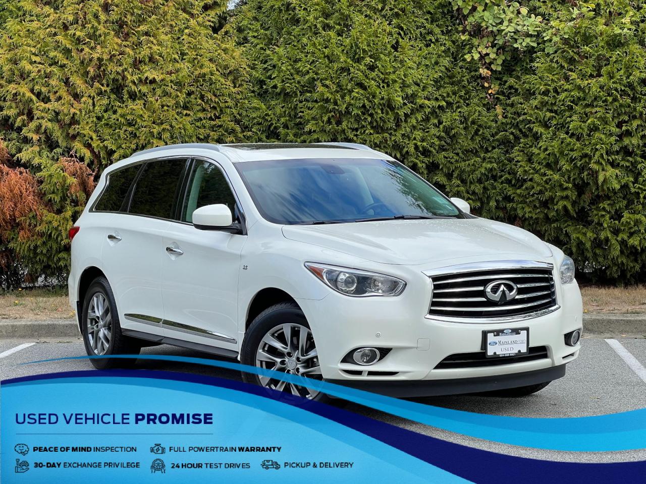 Used 2015 Infiniti QX60 LOCAL BC, 7-PASSENGER, NAV, MOONROOF, PREMIUM PKG, BOSE AUDIO, LEATHER, PWR LIFTGATE, REAR CAMERA for sale in Surrey, BC