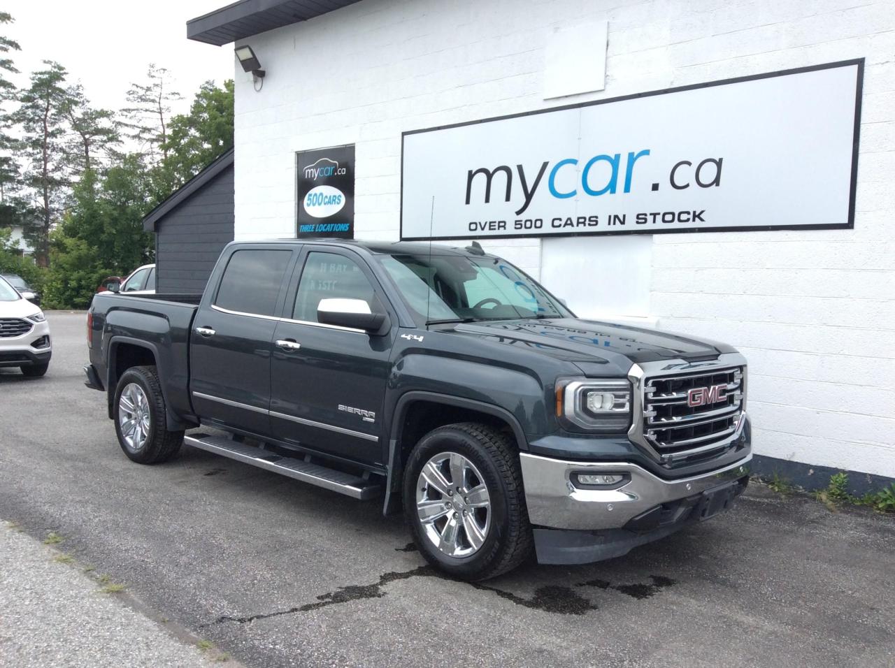 Used 2018 GMC Sierra 1500 SLT RUNNING BOARDS. LEATHER. NAV. HEATED SEATS. B/T. for sale in North Bay, ON