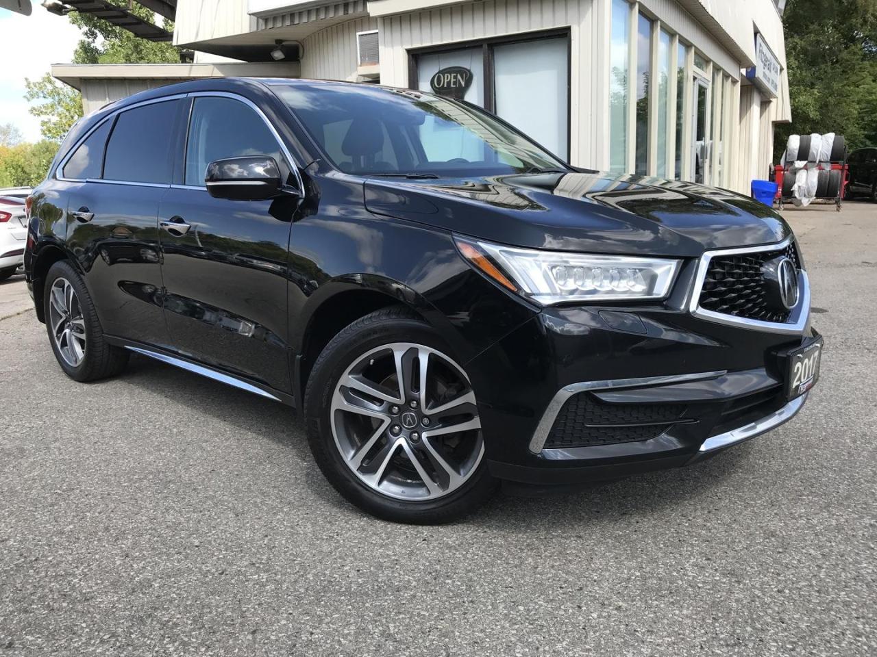 Used 2017 Acura MDX SH-AWD 9-Spd AT w/Navi Package - LEATHER! NAV! BACK-UP CAM! BSM! 7 PASS! for sale in Kitchener, ON