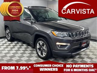 Used 2020 Jeep Compass Limited 4x4 - NO ACCIDENTS/FACTORY WARRANTY - for sale in Winnipeg, MB