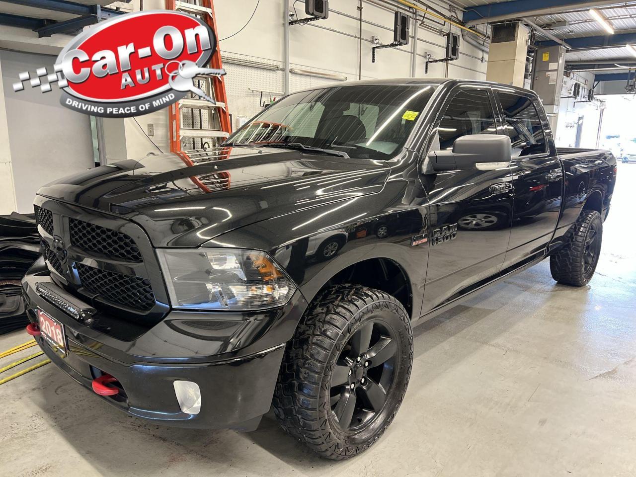 Used 2018 RAM 1500 BIG HORN 4X4|BLACK PKG| CREW| BRAKE CONTROLLER for sale in Ottawa, ON