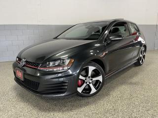 <p>NEW ARRIVAL! 2015 VOLKSWAGEN GOLF GTI PERFORMANCE! LOADED, CARBON STEEL METALLIC OVER TITAN BLACK LEATHER WITH RED ACCENTS!!</p>
<p>NO ACCIDENTS OR INSURANCE CLAIMS REPORTED! WELL MAINTAINED!</p>
<p>EQUIPPED WITH AUTOMATIC TRANSMISSION, 4 CYLINDER ENGINE, BLUETOOTH CONNECTIVITY, NAVIGATION, BACKUP CAMERA, POWER SUNROOF, COMFORT ACCESS, PUSH START, FENDER PREMIUM SOUND, HID HEADLIGHTS, 60/40 REAR SPLIT SEATS, KEYLESS ENTRY AND MORE.</p>
<p>FINANCING AND EXTENDED POWERTRAIN WARRANTY AVAILABLE, WE ALSO OFFER HIGH MARKET VALUE FOR YOUR TRADE-INS. PLEASE CONTACT US FOR MORE DETAILS.</p>
<p> </p>
<p>2015,2016,2017,2018</p><br><p>~~~~~~~~~~~~~~~~~~~~~~~~~~~</p>
<p>**WE ARE OPEN BY APPOINTMENT ONLY**</p>
<p>~~~~~~~~~~~~~~~~~~~~~~~~~~~</p>
<p>To our Valued Clients,</p>
<p>AutoRover is OPEN ‘BY APPOINTMENT ONLY’ until further notice.<br />PLEASE CALL 416-654-3413 to discuss availability and schedule your viewing MONDAY - THURSDAY 11-6 PM / FRIDAY 11-5PM / SATURDAY 11-4PM. </p>
<p>~~~~~~~~~~~~~~~~~~~~~~~~~~~</p>
<p>~ALL VEHICLES SOLD ‘SAFETY CERTIFIED’ and ‘ROAD-READY’ for a flat fee of $995 plus hst~PARTS & LABOR INCLUDED~</p>
<p>**If not Certified, as per OMVIC regulation, this vehicle is UNFIT, NOT DRIVABLE and NOT PRESENTED AS BEING IN ROADWORTHY CONDITION, MECHANICALLY SOUND OR MAINTAINED AT ANY GUARANTEED LEVEL OF QUALITY**</p>
<p>~~~~~~~~~~~~~~~~~~~~~~~~~</p>
<p>***CELEBRATING 27 YEARS IN BUSINESS***</p>
<p>VISIT US@ 4521 CHESSWOOD DR. NORTH YORK M3J 2V6 or CALL US @ 416-654-3413 for more details.</p>
<p> </p>
<p>~We SERVICE what we SELL~<br /><br /></p>