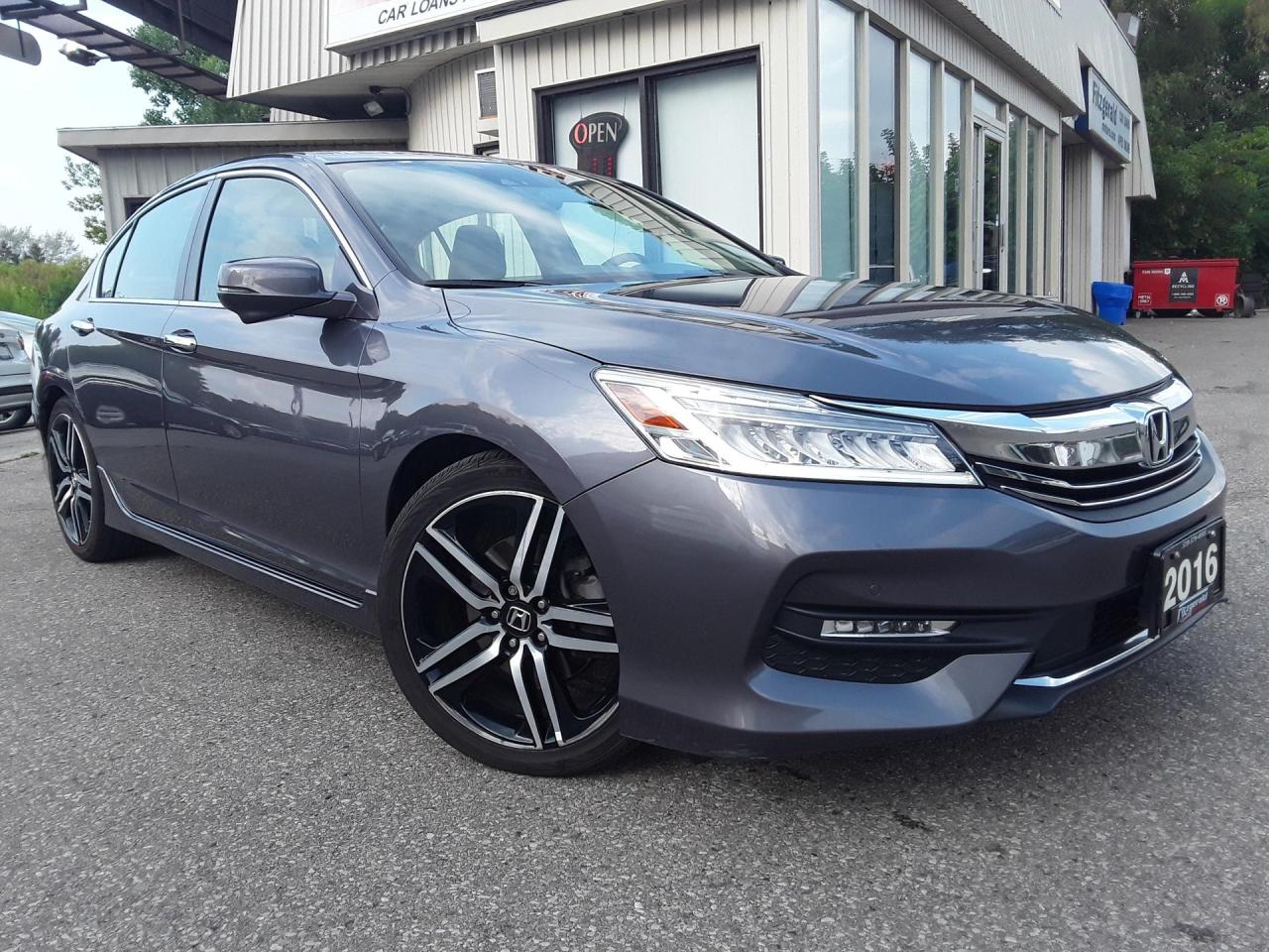 Used 2016 Honda Accord TOURING - LEATHER! NAV! BACK-UP/BLIND-SPOT CAM! SUNROOF! for sale in Kitchener, ON