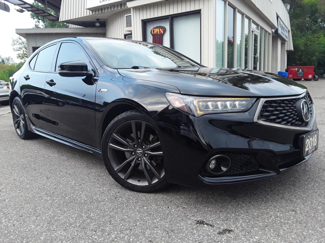 Used 2018 Acura TLX Technology Package A-Spec 2.4L - NAV! BACK-UP CAM! BSM! CAR PLAY! SUNROOF! for sale in Kitchener, ON
