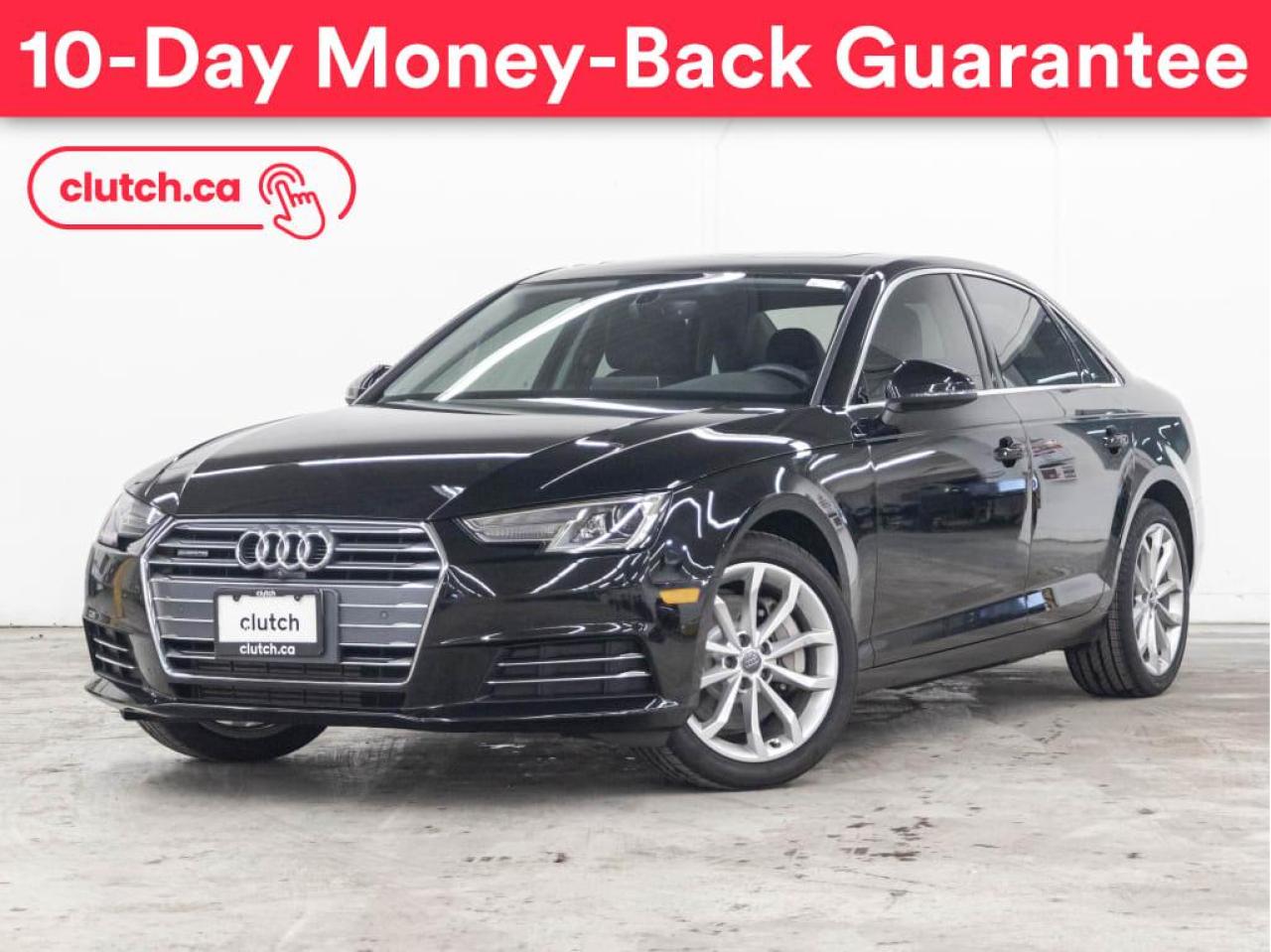 Used 2017 Audi A4 Progressiv w/ Apple CarPlay & Android Auto, Cruise Control, Nav for sale in Toronto, ON