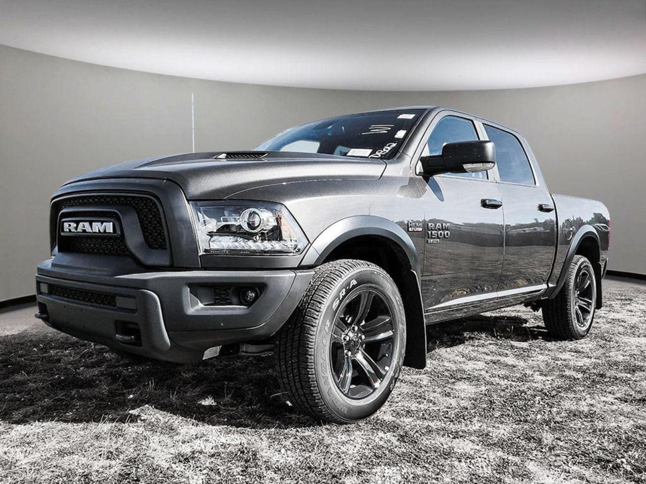 STK# 23R16753Get ready to experience the perfect blend of style and power with the RAM 1500 SLT CREW CAB 4X4. Dressed in the striking Granite Crystal Metallic exterior and featuring a Black interior with luxurious Premium Cloth bucket seats, this truck is designed to make a statement.Under the hood, youll find the formidable 5.7L HEMI VVT V8 engine with FuelSaver MDS, expertly paired with an 8speed TorqueFlite automatic transmission, ensuring a seamless and powerful performance.Safety is a top priority with features such as the ParkView Rear BackUp Camera, 4wheel antilock disc brakes, Electronic Stability Control, and a Tire pressure monitoring system. Automatic headlamps provide added convenience, while a 4pin wiring harness and Engine block heater ensure youre prepared for any adventure. The 730amp maintenancefree battery and 12volt auxiliary power outlet offer additional practicality.Inside the cabin, enjoy the comfort of Premium Cloth bucket seats, with the driver benefiting from Power lumbar adjust and a Power 10way seat, including 2way lumbar support. The Rear 60/40 splitfolding bench seat and 115volt auxiliary power outlet add versatility to your journey.The Customer Preferred Package 26F brings style and functionality with 20x9inch High Gloss Black aluminum wheels, a Bpillar blackout, and the Warlock Package, featuring Black exterior badging, a Black Rams head tailgate badge, a Black grille with Ram lettering, Black 4x4 badge, and Black dual exhaust tips. The Rear heavyduty shock absorbers and ParkSense Rear Park Assist System ensure a smooth and confident ride.Tech enthusiasts will appreciate the Technology Package I, which includes accent color door handles, Pushbutton start, and Remote proximity keyless entry. Stay entertained and connected with the Luxury Group, Protection Group, and Electronics Convenience Group, featuring A/C with dualzone automatic temperature control, Google Android Auto, USB mobile projection, an 8.4inch touchscreen, Apple CarPlay capability, and SiriusXM Guardian trial.The Integrated centre stack radio and Uconnect 5 with 8.4inch display offer even more connectivity options, while the Heated Seats & Wheel Group adds Front heated seats and a Heated steering wheel for maximum comfort.Enhance security and convenience with the Remote Start & Security Alarm Group, including a Security alarm and Remote start system. The Utility Group brings functionality with LED fog lamps, while the 8speed TorqueFlite automatic transmission, 3.92 rear axle ratio, and Antispin differential rear axle ensure performance.The RAM 1500 SLT CREW CAB 4X4 is the perfect combination of style, comfort, and power, ready to take on any adventure you have in mind.At Southtown Chrysler also known as Go Dodge, were happy to help! Weve proudly served Edmonton and all of Western Canada including St. Albert, Wetaskiwin, Fort McMurray, Grande Prairie, Drayton Valley, Nisku, Leduc, Rimby, Hinton, St.Paul, Lloydminster, Edson and more for the past 23 years as an AMVIC Licensed Dealership. Our location allows all our guests to have the best test drive experiences with easy access to highways, city driving, rural areas and shopping centers, all at one intersection.All our advertised prices include all manufacturer incentives and rebates, subject to qualification. Price based on approved bank rates and applicable dealer add-ons. We know youre busy! Ask about our personalized Test Drive options within the Edmonton Area. Dont live in Edmonton? No worries, we deliver vehicles ANYWHERE in Canada, from our floor to your door! Come in today and see why Autotrader has awarded us the Best Priced Dealer Award, reach out to our passionate team of Happy to Help product specialists to help find the right vehicle for you! Here at Southtown Chrysler is where Canada comes to save, come see what everyones been talking about for 23 years! Selling price available to all customers that qualify for all FCA manufacturer rebates