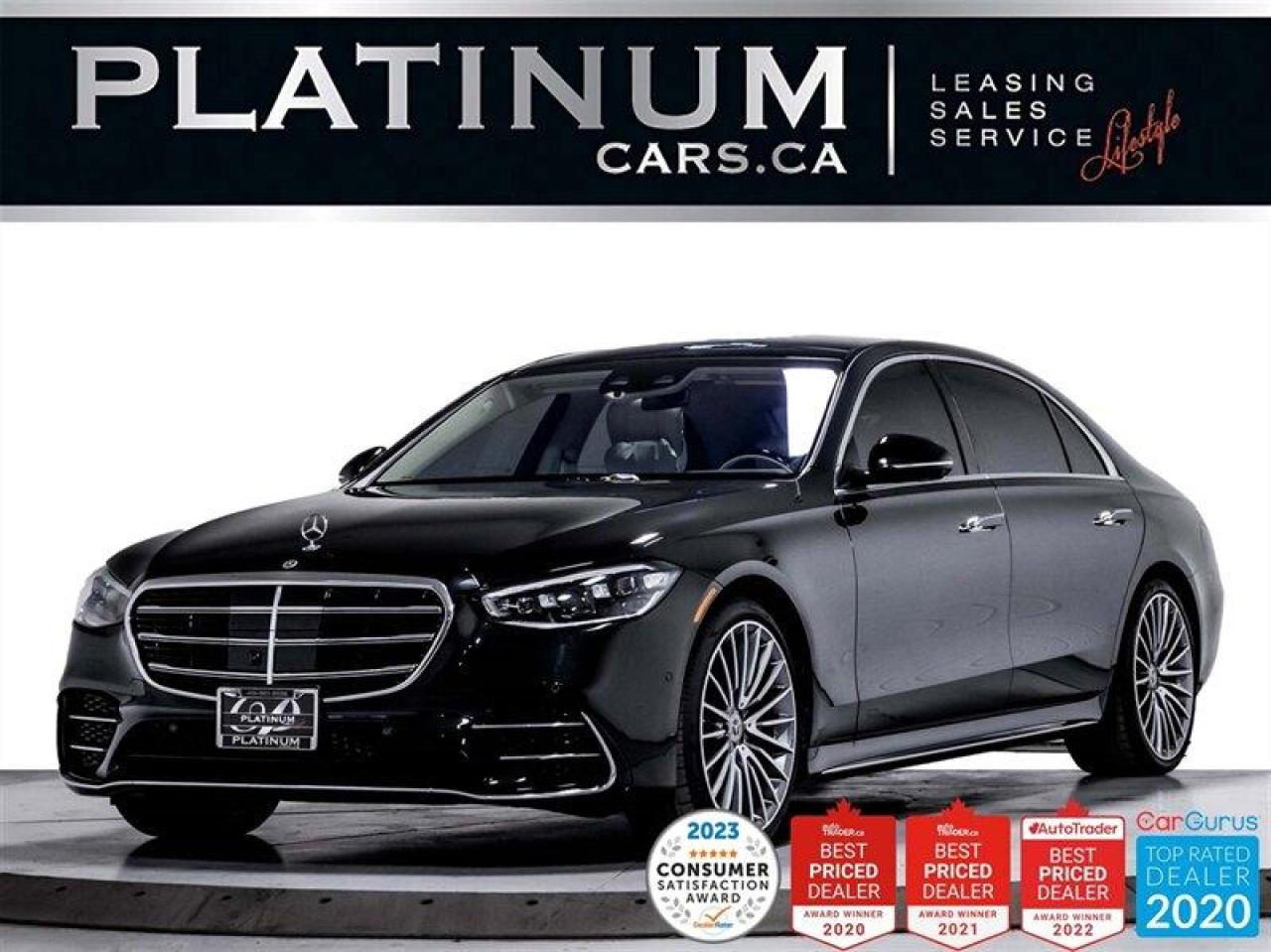 Used 2022 Mercedes-Benz S-Class S580, 4MATIC, LWB, 496HP, V8, DISTRONIC PLUS for sale in Toronto, ON