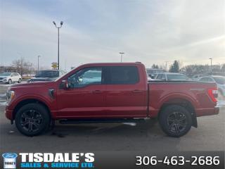 <b>Leather Seats, 20  inch Aluminum Wheels, Lariat Sport Package, 360 Camera!</b><br> <br> <br> <br>Check out the large selection of new Fords at Tisdales today!<br> <br>  For a truck that simply does more, and looks better doing it, the Ford F-150 is an obvious choice. <br> <br>The perfect truck for work or play, this versatile Ford F-150 gives you the power you need, the features you want, and the style you crave! With high-strength, military-grade aluminum construction, this F-150 cuts the weight without sacrificing toughness. The interior design is first class, with simple to read text, easy to push buttons and plenty of outward visibility. With productivity at the forefront of design, the F-150 makes use of every single component was built to get the job done right!<br> <br> This hot pepper red tinted clearcoat Crew Cab 4X4 pickup   has an automatic transmission and is powered by a  400HP 3.5L V6 Cylinder Engine.<br> <br> Our F-150s trim level is Lariat. This luxurious Ford F-150 Lariat comes loaded with premium features such as leather heated and cooled seats, body colored exterior accents, a proximity key with push button start and smart device remote start, pro trailer backup assist and Ford Co-Pilot360 that features lane keep assist, blind spot detection, pre-collision assist with automatic emergency braking and rear parking sensors. Enhanced features also includes unique aluminum wheels, SYNC 4 with enhanced voice recognition featuring connected navigation, Apple CarPlay and Android Auto, FordPass Connect 4G LTE, power adjustable pedals, a powerful Bang & Olufsen audio system with SiriusXM radio, cargo box lights, dual zone climate control and a handy rear view camera to help when backing out of tight spaces. This vehicle has been upgraded with the following features: Leather Seats, 20  Inch Aluminum Wheels, Lariat Sport Package, 360 Camera. <br><br> View the original window sticker for this vehicle with this url <b><a href=http://www.windowsticker.forddirect.com/windowsticker.pdf?vin=1FTFW1E84PKF17930 target=_blank>http://www.windowsticker.forddirect.com/windowsticker.pdf?vin=1FTFW1E84PKF17930</a></b>.<br> <br>To apply right now for financing use this link : <a href=http://www.tisdales.com/shopping-tools/apply-for-credit.html target=_blank>http://www.tisdales.com/shopping-tools/apply-for-credit.html</a><br><br> <br/> Total  cash rebate of $11000 is reflected in the price. Credit includes $11,000 Delivery Allowance.  7.49% financing for 84 months. <br> Buy this vehicle now for the lowest bi-weekly payment of <b>$509.09</b> with $0 down for 84 months @ 7.49% APR O.A.C. ( Plus applicable taxes -  $699 administration fee included in sale price.   ).  Incentives expire 2024-05-23.  See dealer for details. <br> <br>Tisdales is not your standard dealership. Sales consultants are available to discuss what vehicle would best suit the customer and their lifestyle, and if a certain vehicle isnt readily available on the lot, one will be brought in. o~o