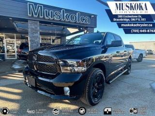 This RAM 1500 EXPRESS, with a 5.7L HEMI V-8 engine engine, features a 8-speed automatic transmission, and generates 20 highway/15 city L/100km. Find this vehicle with only 20 kilometers!  RAM 1500 EXPRESS Options: This RAM 1500 EXPRESS offers a multitude of options. Technology options include: 1 LCD Monitor In The Front, AM/FM/Satellite-Prep w/Seek-Scan, Clock, Voice Activation, Radio Data System and External Memory Control, GPS Antenna Input, Radio: Uconnect 3 w/5 Display, grated Voice Command w/Bluetooth.  Safety options include Variable Intermittent Wipers, 1 LCD Monitor In The Front, Power Door Locks, Airbag Occupancy Sensor, Curtain 1st And 2nd Row Airbags.  Visit Us: Find this RAM 1500 EXPRESS at Muskoka Chrysler today. We are conveniently located at 380 Ecclestone Dr Bracebridge ON P1L1R1. Muskoka Chrysler has been serving our local community for over 40 years. We take pride in giving back to the community while providing the best customer service. We appreciate each and opportunity we have to serve you, not as a customer but as a friend