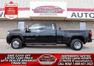 Used 2022 GMC Sierra 3500 HD DENALI DUALLY 6.6L DURAMAX, 10SP, 4X4, ALL OPTIONS for sale in Headingley, MB