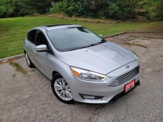Used 2016 Ford Focus 5dr HB Titanium, LOW KILOMETERS, LEATHER, NAV,CAM,CERTIFIED for sale in Mississauga, ON