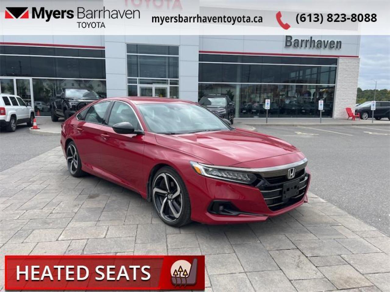 Used 2021 Honda Accord Sedan SE  - Heated Seats -  Apple CarPlay - $260 B/W for sale in Ottawa, ON