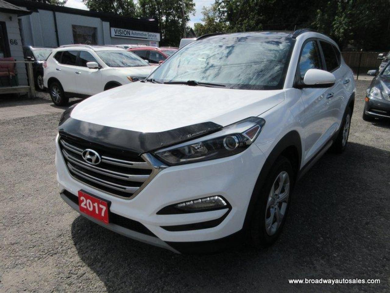 Used 2017 Hyundai Tucson ALL-WHEEL DRIVE LIMITED-EDITION 5 PASSENGER 1.6L - TURBO.. LEATHER.. HEATED SEATS & WHEEL.. PANORAMIC SUNROOF.. BACK-UP CAMERA.. for sale in Bradford, ON
