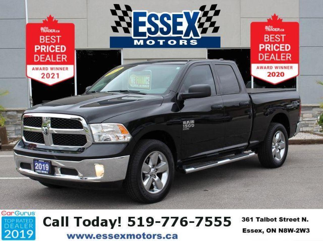 2019 RAM 1500 Classic ST*Low Ks*4x4*3.6L-6cyl*Rear Cam*Tonneau*Six Seats