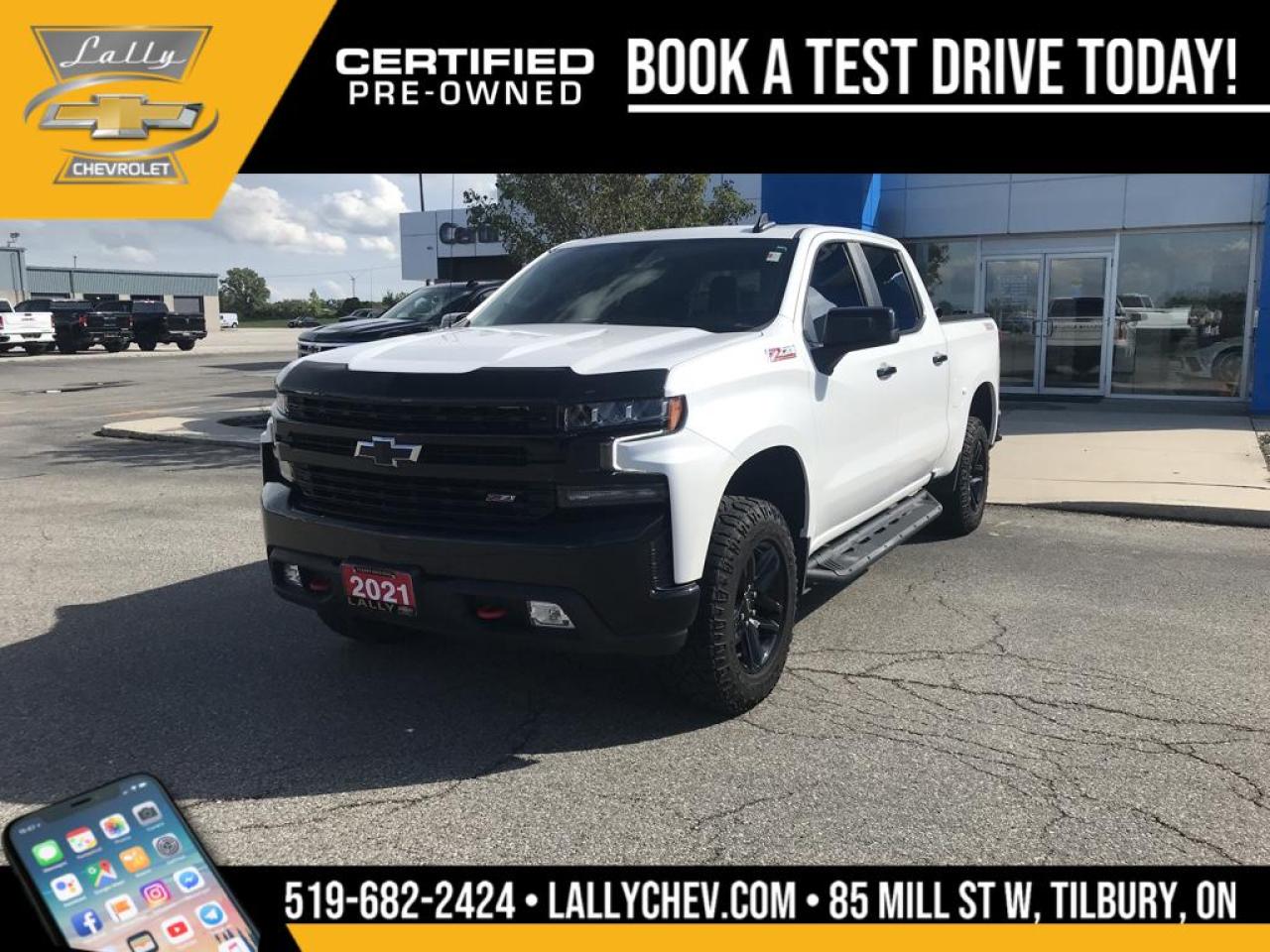Used 2021 Chevrolet Silverado 1500 LT Trail Boss LT , TRAIL BOSS, 1500, 6.6 FT BOX, CREW CAB for sale in Tilbury, ON