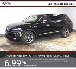 Used 2018 Volkswagen Tiguan R-LINE 2.0T SEL Premium 4Motion for sale in Kitchener, ON
