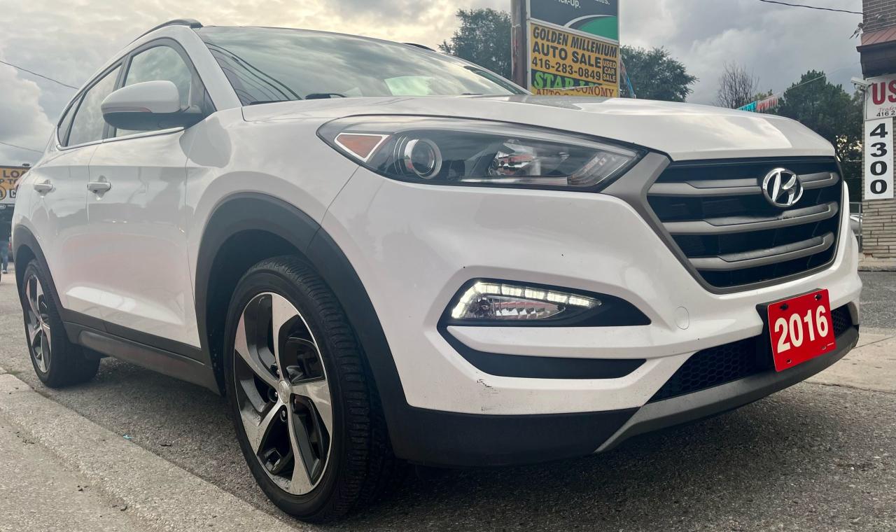 2016 Hyundai Tucson Limited Edition ,Navi,leather ,heated steering and seats, AWD , BKCam ,Bluetooth ,Sunroof,alloy wheels ,low kms