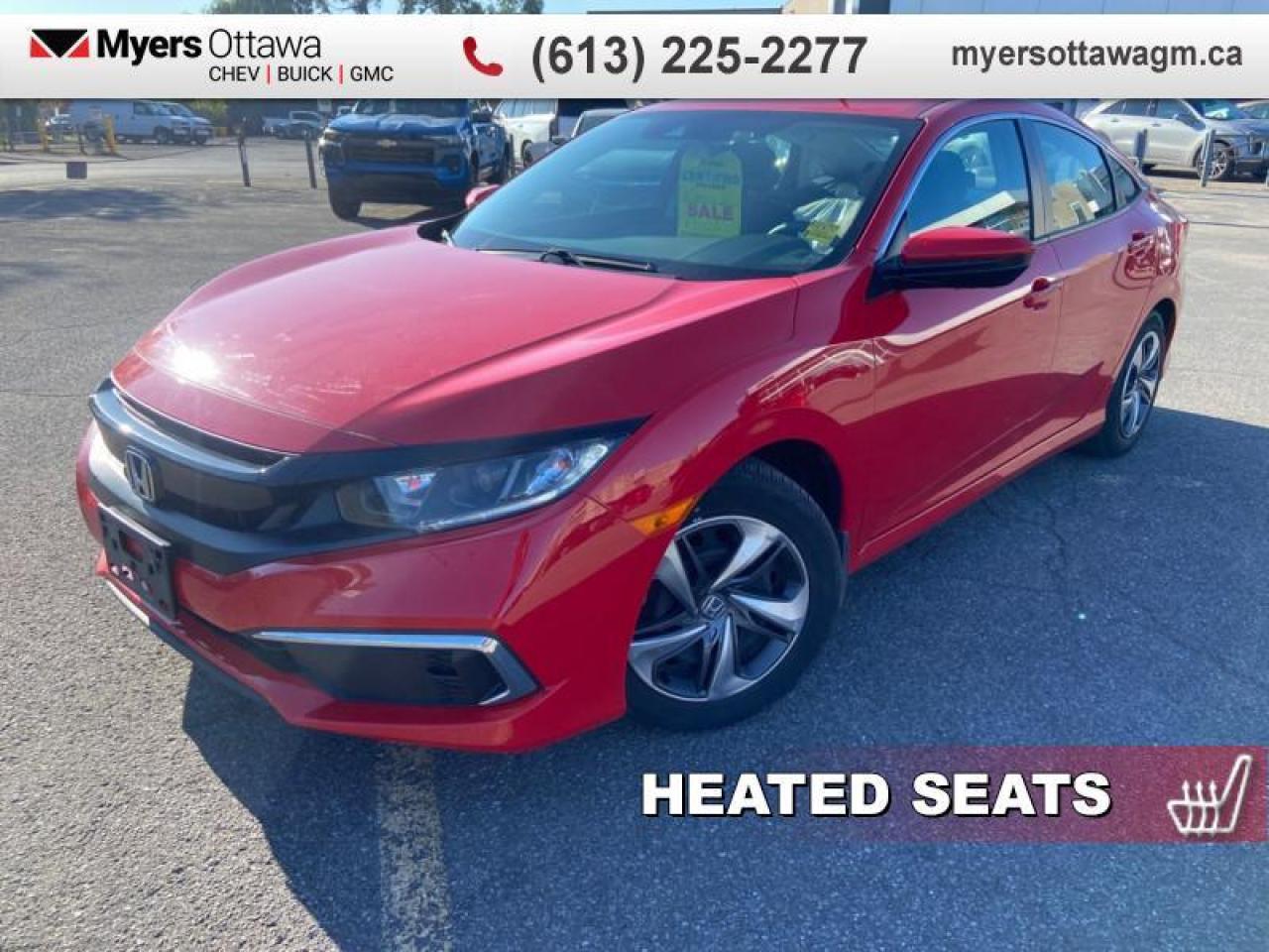 Used 2020 Honda Civic Sedan LX  CIVIC LX , SEDAN, AUTO, REAR CAMERA, HEATED SEATS, CLEAN CARFAX for sale in Ottawa, ON