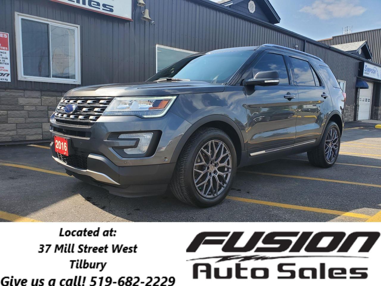 Used 2016 Ford Explorer Limited 4WD-LEATHER-ROOF-NAV-REMOTE START for sale in Tilbury, ON