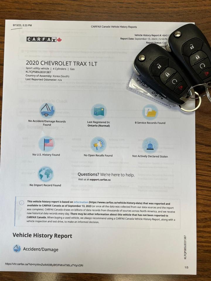 2020 Chevrolet Trax AWD SUV NO ACCIDENT BLUETOOTH CAMERA REMOTE START Photo2