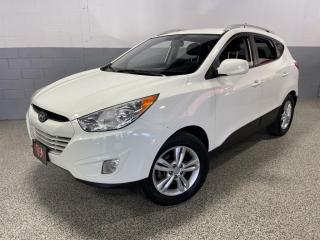 <p>NEW ARRIVAL! NEW CAR TRADE-IN DIRECT FROM TESLA! 1 OWNER SUV! </p>
<p>2011 HYUNDAI TUCSON GLS AWD SPORT WHITE OVER BLACK LEATHER INTERIOR, EQUIPPED WITH AUTOMATIC TRANSMISSION, 4 CYLINDER 2.4L ENGINE, ALL WHEEL DRIVE, BLUETOOTH CONNECTIVITY, HEATED FRONT SEATS, USB/AUX INPUT, KEYLESS ENTRY, 60/40 REAR SPLIT SEATS, FOG LIGHTS AND MORE.</p>
<p> </p>
<p>EXTENDED POWERTRAIN WARRANTY ARE AVAILABLE. WE ALSO OFFER HIGH MARKET VALUE FOR YOUR TRADE-IN. PLEASE CONTACT US FOR MORE DETAILS. </p><br><p>~~~~~~~~~~~~~~~~~~~~~~~~~~~</p>
<p>**WE ARE OPEN BY APPOINTMENT ONLY**</p>
<p>~~~~~~~~~~~~~~~~~~~~~~~~~~~</p>
<p>To our Valued Clients,</p>
<p>AutoRover is OPEN ‘BY APPOINTMENT ONLY’ until further notice.<br />PLEASE CALL 416-654-3413 to discuss availability and schedule your viewing MONDAY - THURSDAY 11-6 PM / FRIDAY 11-5PM / SATURDAY 11-4PM. </p>
<p>~~~~~~~~~~~~~~~~~~~~~~~~~~~</p>
<p>~ALL VEHICLES SOLD ‘SAFETY CERTIFIED’ and ‘ROAD-READY’ for a flat fee of $995 plus hst~PARTS & LABOR INCLUDED~</p>
<p>**If not Certified, as per OMVIC regulation, this vehicle is UNFIT, NOT DRIVABLE and NOT PRESENTED AS BEING IN ROADWORTHY CONDITION, MECHANICALLY SOUND OR MAINTAINED AT ANY GUARANTEED LEVEL OF QUALITY**</p>
<p>~~~~~~~~~~~~~~~~~~~~~~~~~</p>
<p>***CELEBRATING 27 YEARS IN BUSINESS***</p>
<p>VISIT US@ 4521 CHESSWOOD DR. NORTH YORK M3J 2V6 or CALL US @ 416-654-3413 for more details.</p>
<p> </p>
<p>~We SERVICE what we SELL~<br /><br /></p>