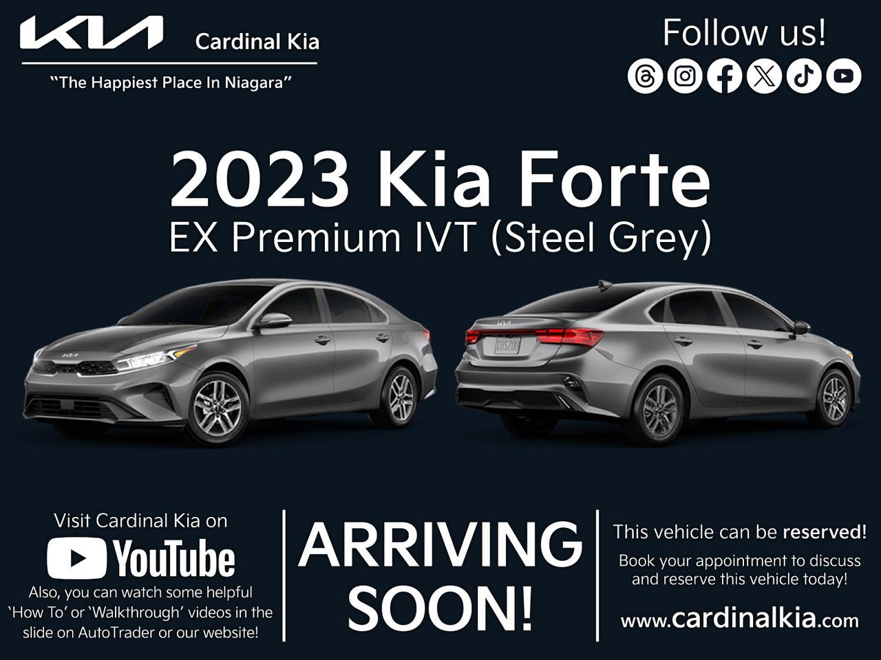New 2023 Kia Forte EX Premium IVT for sale in Niagara Falls, ON