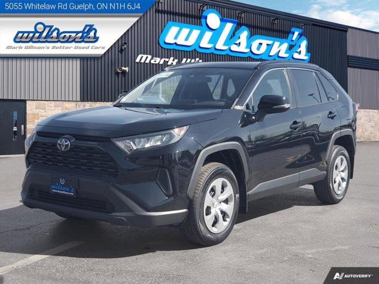 *This Toyota RAV4 Comes Equipped with These Options*Dealer Certified Pre-Owned. This Toyota RAV4 delivers a 2.5 L engine powering this Automatic transmission. Reverse Camera, Air Conditioning, Bluetooth, Heated Seats, Tilt Steering Wheel, Steering Radio Controls, Power Windows, Power Locks, Traction Control, Power Mirrors.*Stop By Today *Stop by Mark Wilsons Better Used Cars located at 5055 Whitelaw Road, Guelph, ON N1H 6J4 for a quick visit and a great vehicle!650+ VEHICLES! ONE MASSIVE LOCATION!Free Contactless Local Delivery!HASSLE-FREE, NO-HAGGLE, LIVE MARKET PRICING!FINANCING! - Better than bank rates! 6 Months, No Payments available on approved credit OAC. Zero Down Available. We have expert credit specialists to secure the best possible rate for you! We are your financing broker, let us do all the leg work on your behalf! Click the RED Apply for Financing button to the right to get started or drop in today!BAD CREDIT APPROVED HERE! - You dont need perfect credit to get a vehicle loan at Mark Wilsons Better Used Cars! We have a dedicated team of credit rebuilding experts on hand to help you get the car of your dreams!WE LOVE TRADE-INS! - Hassle free top dollar trade in values!HISTORY: Free Carfax report included. Previous daily rental.EXTENDED WARRANTY: Available30 DAY WARRANTY INCLUDED: 30 Days, or 3,000 km (mechanical items only). No Claim Limit (abuse not covered)5 DAY EXCHANGE POLICY: Credit Rebuilding program exempt.*FULL SAFETY: Full safety inspection exceeding industry standards including oil change, and professional detailing prior to delivery.FREE NITROGEN IN TIRES: Saves tires wear and provides better fuel mileage.CASH PRICES SHOWN: Excluding HST and Licensing Fees.2019 - 2023 vehicles may be daily rentals. Please inquire with your Salesperson.We have made every reasonable attempt to ensure options are correct but please verify with your sales professional