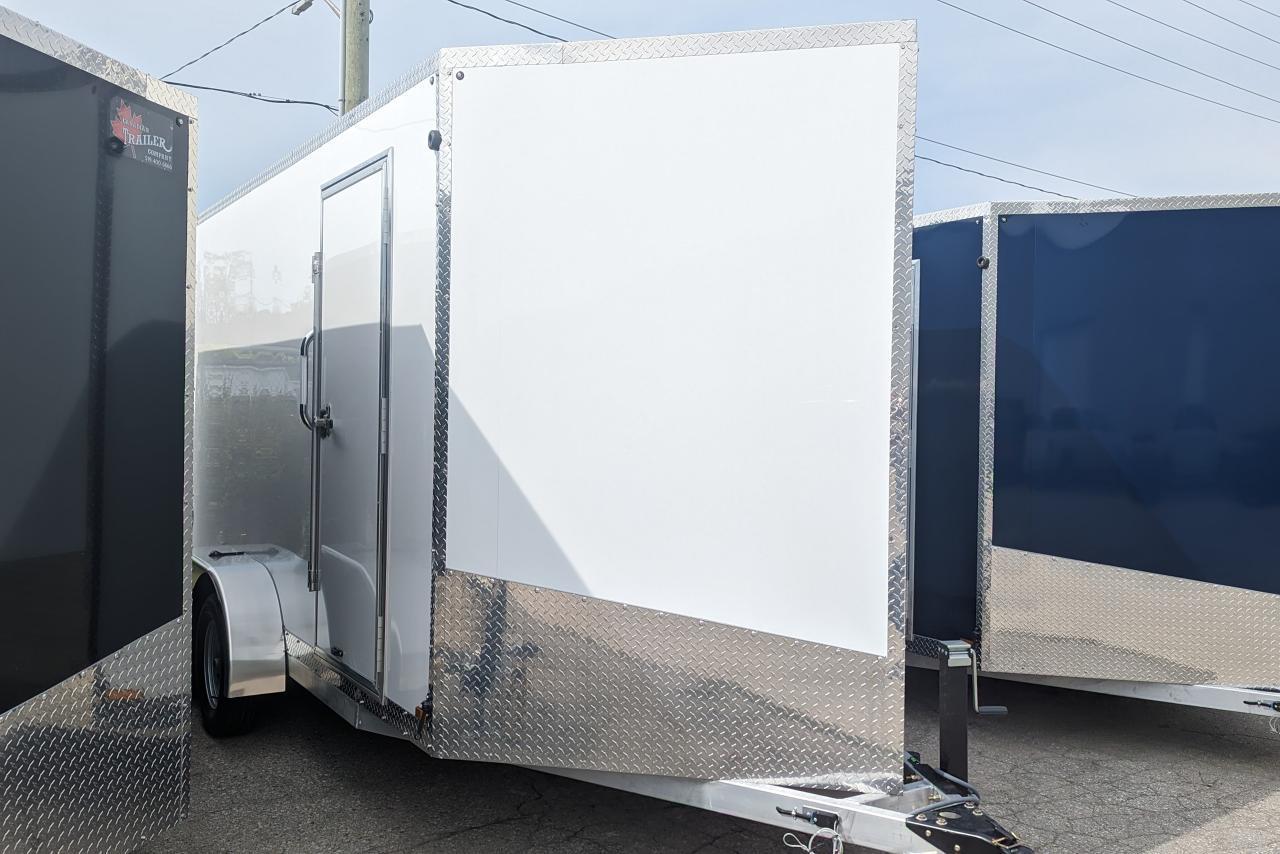 2024 Canadian Trailer Company 7x14 V Nose Cargo Trailer Aluminum Tandem Axle