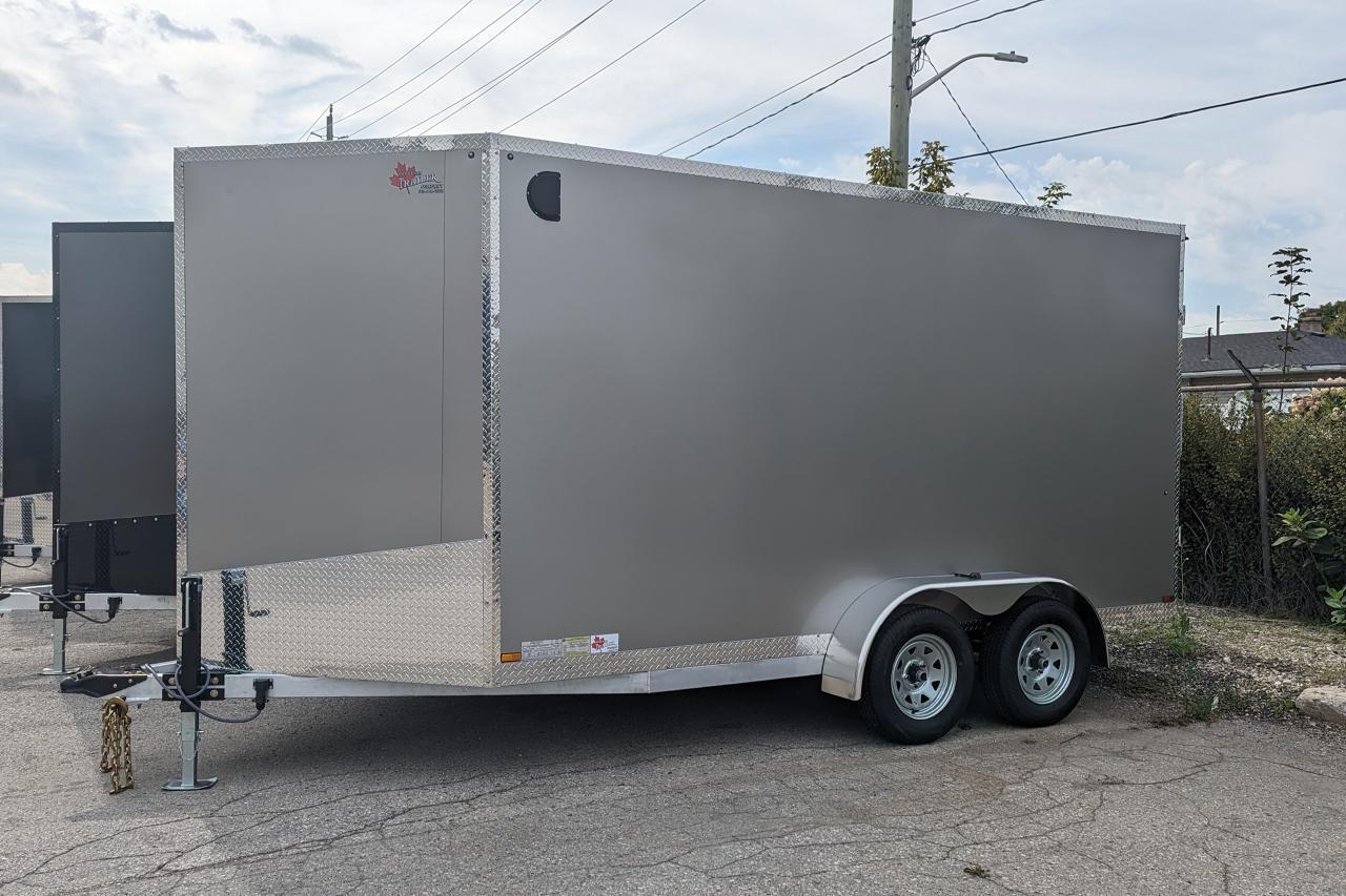 2024 Canadian Trailer Company 7x14 V Nose Cargo Trailer Aluminum Tandem Axle