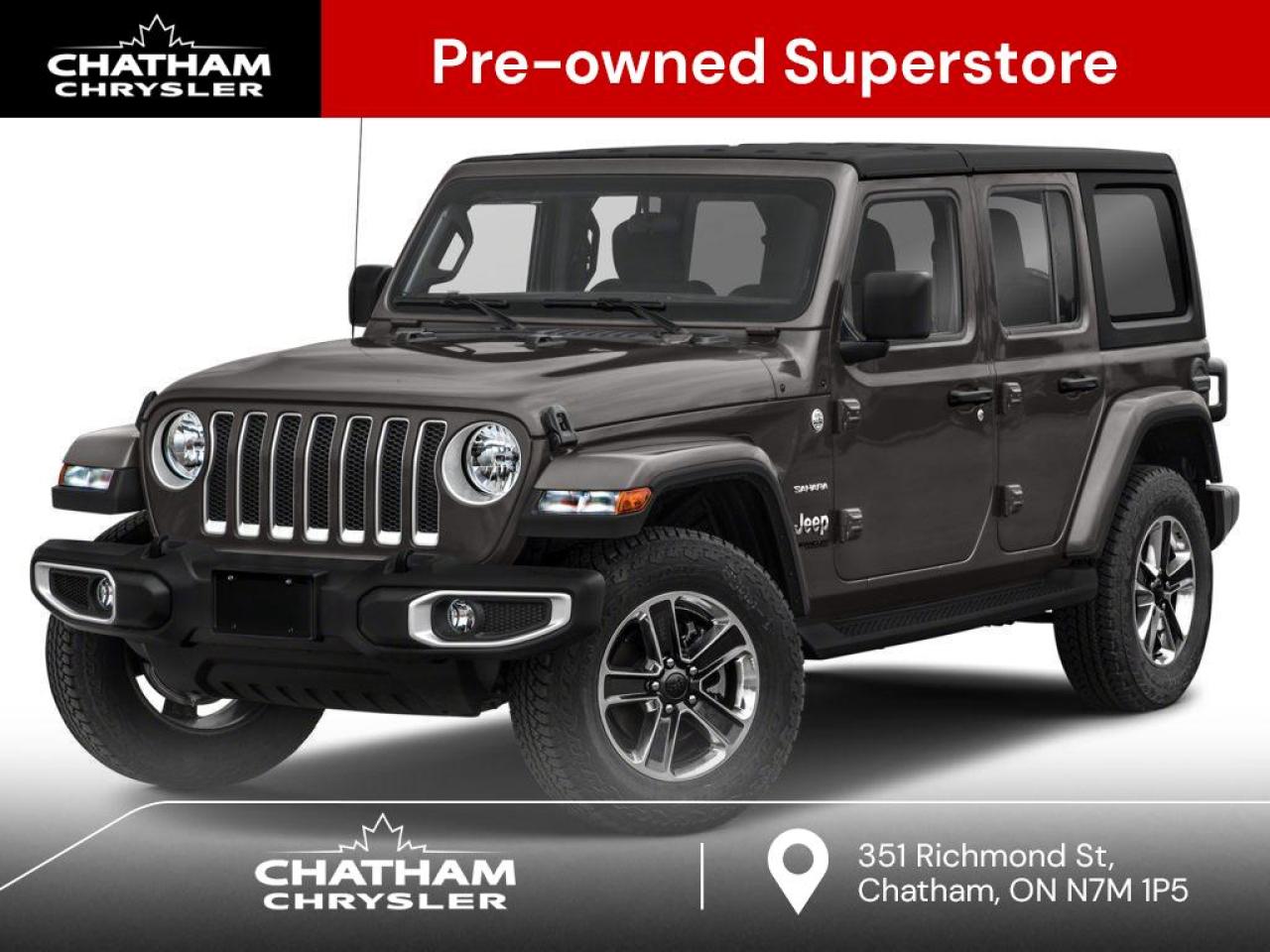 Used 2021 Jeep Wrangler Unlimited Sahara for sale in Chatham, ON