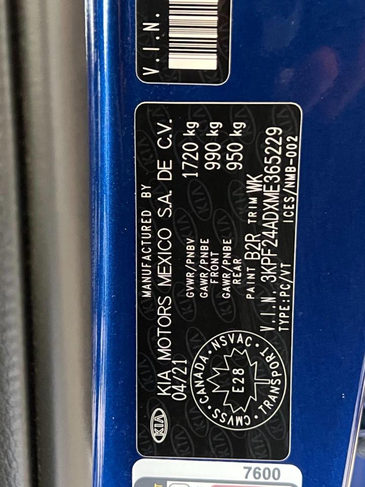 2021 Kia Forte LX+Camera+ApplePlay+Rust Proofed+CLEAN CARFAX - Photo #43