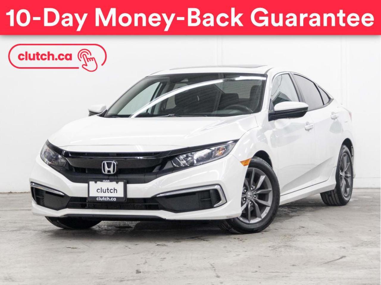 Used 2021 Honda Civic Sedan EX w/ Apple CarPlay, Honda LaneWatch, Moonroof for sale in Toronto, ON