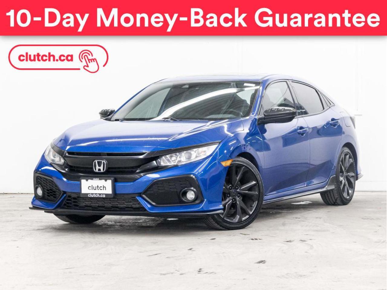 Used 2018 Honda Civic Hatchback Sport w/ Adaptive Cruise, Apple CarPlay & Android Auto, Remote Start for sale in Toronto, ON