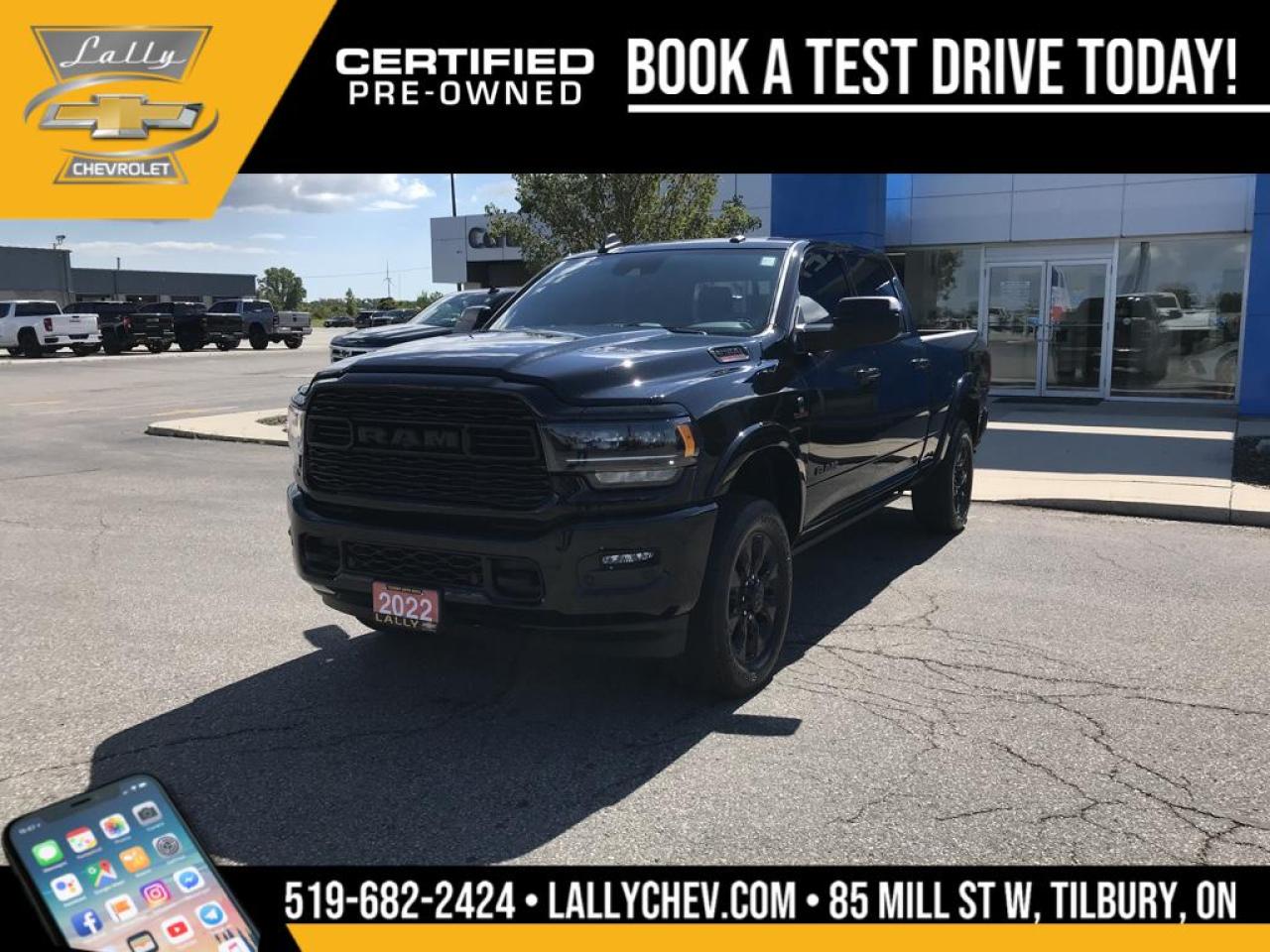 Used 2022 RAM 2500 Limited LEATHER, 2500 LIMITED 4D CREW CAB for sale in Tilbury, ON
