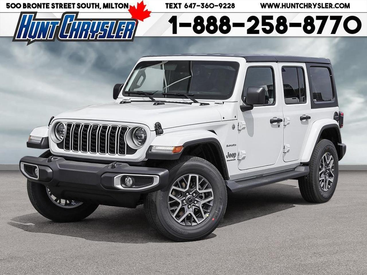 New 2024 Jeep Wrangler Sahara 4 Door 4x4 for sale in Milton, ON
