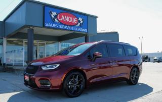 <p style=text-align: center; line-height: 1.1;><span style=font-family: comic sans ms, sans-serif;><em><strong><span style=font-size: 18pt;>23 CHRYSLER PACIFICA TOURING-L FWD </span></strong></em></span><span style=font-family: comic sans ms, sans-serif;><em><strong><span style=font-size: 18pt;>w/ S APPEARANCE PACKAGE</span></strong></em></span></p><p style=text-align: center; line-height: 1.1;><span style=font-family: comic sans ms, sans-serif;><em><strong><span style=font-size: 18pt;>DRIVETRAIN & MECHANICAL</span></strong></em></span></p><p style=text-align: center; line-height: 1.1;><span style=font-size: 18pt; font-family: comic sans ms, sans-serif;>3.6L <em>PENTASTAR®</em> VVT V6 Engine w/ Engine Stop/Start (ESS) Technology.</span></p><p style=text-align: center; line-height: 1.1;><span style=font-size: 18pt;><em><span style=font-family: comic sans ms, sans-serif;>9-SPEED AUTOMATIC TRANSMISSION.</span></em></span></p><p style=text-align: center; line-height: 1.1;><span style=font-size: 18pt;><em><span style=font-family: comic sans ms, sans-serif;>FRONT-WHEEL DRIVE (FWD).</span></em></span></p><p style=text-align: center; line-height: 1.1;><span style=font-size: 18pt;><em><span style=font-family: comic sans ms, sans-serif;>TOURING SUSPENSION.</span></em></span></p><p style=text-align: center; line-height: 1.1;><span style=font-size: 18pt; font-family: comic sans ms, sans-serif;>20 <em>S-MODEL</em> ALUMINUM WHEELS w/ P245/50R20 A/S SELF-SEALING TIRES.</span></p><p style=text-align: center; line-height: 1.1;><em><span style=font-family: comic sans ms, sans-serif;><strong><span style=font-size: 18pt;>FUEL ECONOMY</span></strong></span></em></p><p style=text-align: center; line-height: 1.1;><em><span style=font-family: comic sans ms, sans-serif; font-size: 18pt;>10.6 L/100 km - Combined </span></em></p><p style=text-align: center; line-height: 1.1;><em><span style=font-family: comic sans ms, sans-serif; font-size: 18pt;>8.4 L/100 km - Highway & 12.4 L/100 km - City.</span></em></p><p style=text-align: center; line-height: 1.1;><strong><span style=font-size: 18pt; font-family: comic sans ms, sans-serif;>OPTIONAL EQUIPMENT</span></strong><strong><span style=font-size: 18pt; font-family: comic sans ms, sans-serif;><span style=font-size: 14pt;> </span></span></strong><em><strong><span style=font-size: 18pt; font-family: comic sans ms, sans-serif;><span style=font-size: 14pt;>(MAY REPLACE STANDARD EQUIPMENT)</span></span></strong></em></p><p style=text-align: center; line-height: 1.1;><em><strong><span style=font-size: 18pt; font-family: comic sans ms, sans-serif;>(CUSTOMER PREFERRED PACKAGE 27L)</span></strong></em></p><p style=text-align: center; line-height: 1.1;><em><strong><span style=font-size: 18pt; font-family: comic sans ms, sans-serif;>SAFETY SPHERE PACKAGE</span></strong></em></p><p style=text-align: center; line-height: 1.1;><span style=font-size: 14pt; font-family: comic sans ms, sans-serif;>360 Surround-View Camera,<em> </em>ParkSense® Front & Rear Park-Assist w/ Stop, Parallel & Perpendicular Park Assist w/ Stop.</span></p><p style=text-align: center; line-height: 1.1;><em><strong><span style=font-size: 18pt; font-family: comic sans ms, sans-serif;>S APPEARANCE PACKAGE</span></strong></em></p><p style=text-align: center; line-height: 1.1;><span style=font-size: 14pt; font-family: comic sans ms, sans-serif;>Caprice Synthetic Leather w/ S Logo, Black Stow N Place</span><span style=background-color: #ffffff; color: #212529; font-family: comic sans ms, sans-serif; font-size: 18.6667px;>®</span><span style=font-family: comic sans ms, sans-serif; font-size: 14pt;> Roof Rack, P245/50R20 BSW All-Season Self-Sealing Tires, 20x7.5 S–Model Aluminum Wheels w/ Locking Lug Nuts.</span></p><p style=text-align: center; line-height: 1.1;><span style=font-family: comic sans ms, sans-serif;><strong><span style=font-size: 18pt;>STANDARD EQUIPMENT </span></strong><strong><span style=font-size: 18pt;><em><span style=font-size: 14pt;>(UNLESS REPLACED BY OPTIONAL EQUIPMENT)</span></em></span></strong></span></p><p style=text-align: center; line-height: 1.1;><span style=font-size: 14pt; font-family: comic sans ms, sans-serif;>Rain-Sensing Windshield Wipers, Lane-Departure Warning w/ Lane-Keep Assist, Adaptive Cruise Control w/ Stop & Go, </span><span style=font-family: comic sans ms, sans-serif; font-size: 18.6667px;>Blind-Spot Monitoring & Rear Cross-Path Detection, Forward Collision Warning w/ Active Braking & Pedestrian Emergency Braking.</span></p><p style=text-align: center; line-height: 1.1;><span style=font-size: 14pt; font-family: comic sans ms, sans-serif;>Advanced Multistage Front Air Bags, Supplemental Front Seat-Mounted Side Air Bags, Supplemental Side-Curtain Air Bags, Supplemental Drivers Knee Blocker Air Bag, Supplemental Passengers Knee Blocker Air Bag, Electronic Stability Control, Hill Start Assist, Electric Power Steering, Tire Pressure Monitoring System.</span></p><p style=text-align: center; line-height: 1.1;><span style=font-size: 14pt; font-family: comic sans ms, sans-serif;>Uconnect® 5 w/ 10.1 Display, Apple CarPlay</span><span style=background-color: #ffffff; color: #212529; font-family: comic sans ms, sans-serif; font-size: 18.6667px;>®</span><span style=font-family: comic sans ms, sans-serif; font-size: 14pt;> & Google Android Auto</span><span style=font-family: comic sans ms, sans-serif;><span style=font-size: 18.6667px;>™ Capable</span><span style=font-size: 14pt;>, </span><span style=font-size: 18.6667px;>Bluetooth</span></span><span style=background-color: #ffffff; color: #212529; font-family: comic sans ms, sans-serif; font-size: 18.6667px;>® </span><span style=font-size: 14pt; font-family: comic sans ms, sans-serif;>Hands–Free Phone & Audio, 7 Full-Colour Customizable In-Cluster Display, Second-Row Stow N Go</span><span style=background-color: #ffffff; color: #212529; font-family: comic sans ms, sans-serif; font-size: 18.6667px;>®</span><span style=font-family: comic sans ms, sans-serif; font-size: 14pt;> Bucket Seats, Second-Row In-Floor Storage Bins, Third-Row 60/40-Split Stow N Go</span><span style=background-color: #ffffff; color: #212529; font-family: comic sans ms, sans-serif; font-size: 18.6667px;>®</span><span style=font-family: comic sans ms, sans-serif; font-size: 14pt;> Bench Seat, Front Heated Seats, Heated Steering Wheel, Remote Start System, A/C w/ Tri-Zone Automatic Temperature Control, Rear Air Conditioning w/ Heater, Power Windows w/ Front 1–Touch Up & Down, Second-Row Power Windows, Auto Advance ’N Return Driver Seat.</span></p><p style=text-align: center; line-height: 1.1;><span style=font-family: comic sans ms, sans-serif; font-size: 14pt;>Power Liftgate, Dual Power-Sliding Doors, Auto Headlamps w/ LED Low/High Beams & Daytime Running Lamps (DRLs), LED Fog Lamps, </span></p><p style=text-align: center; line-height: 1.1;><strong><span style=font-family: comic sans ms, sans-serif;><span style=font-size: 18.6667px;>Here at Lanoue/Amfar Sales, Service & Leasing in Tilbury, we take pride in providing the public with a wide variety of High-Quality Pre-owned Vehicles. We recondition and certify our vehicles to a level of excellence that exceeds the Status Quo. We treat our Customers like family and provide the highest level of service from Start to Finish. If you’d like a smooth & stress-free car shopping experience, give one of our Sales Associates a call at 1-844-682-3325 to help you find your next NEW-TO-YOU vehicle!</span></span></strong></p><p style=text-align: center; line-height: 1.1;><strong><span style=font-family: comic sans ms, sans-serif;><span style=font-size: 18.6667px;>Although we try to take great care in being accurate with the information in this listing, from time to time, errors occur. The vehicle is priced as it is physically equipped. Minor variances will not effect pricing. Please verify the vehicle is As Expected when you visit. Thank You!</span></span></strong></p>