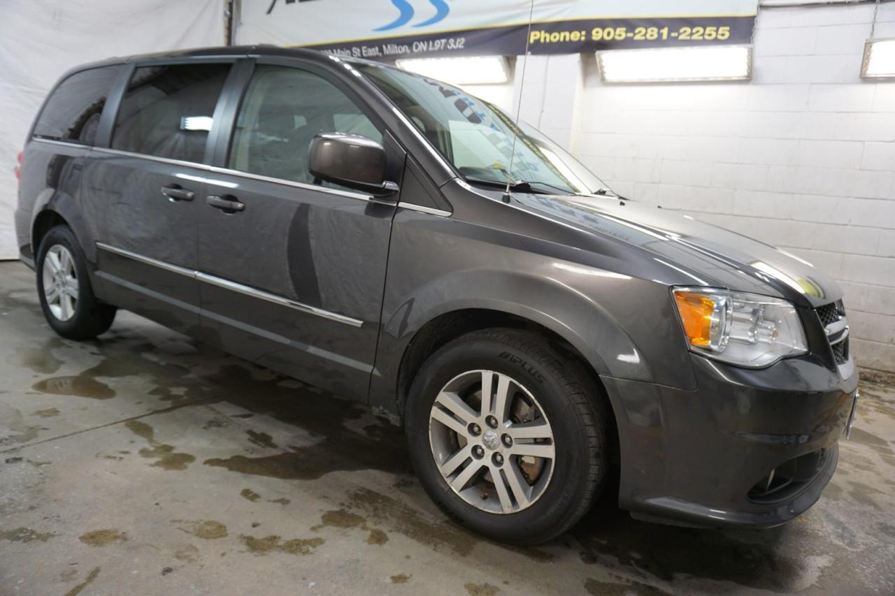 Used 2017 Dodge Grand Caravan 3.6L CREW CERTIFIED CAMERA NAV BLUETOOTH DVD LEATHER HEATED SEATS CRUISE ALLOYS for sale in Milton, ON