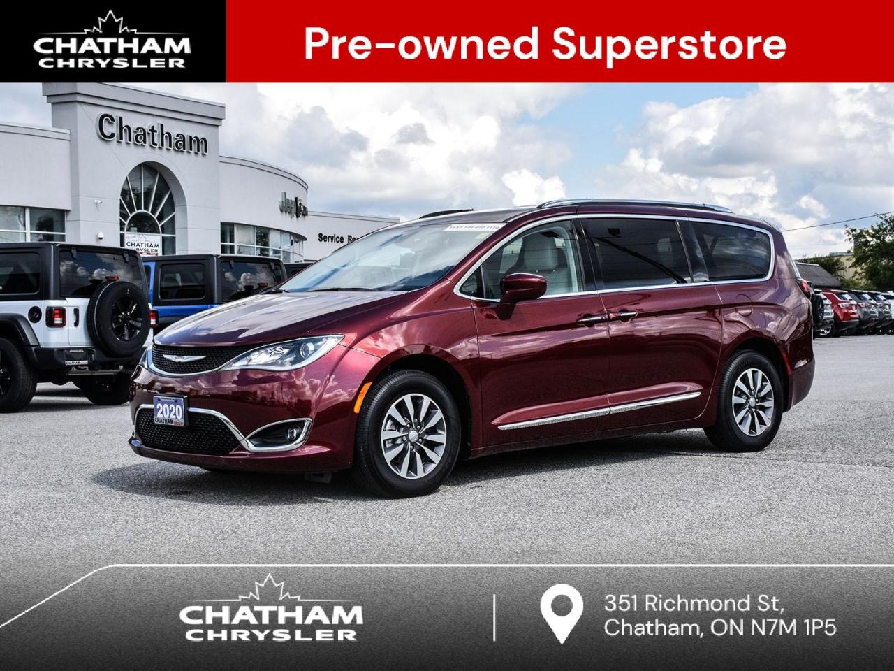 Used 2020 Chrysler Pacifica Touring-L Plus TOURING L PLUS NAVIGATION LEATHER for sale in Chatham, ON
