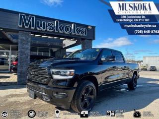 This RAM 1500 SPORT, with a 5.7L HEMI V-8 engine engine, features a 8-speed automatic transmission, and generates 0 highway/0 city L/100km. Find this vehicle with only 18 kilometers!  RAM 1500 SPORT Options: This RAM 1500 SPORT offers a multitude of options. Technology options include: Voice Recorder, 2 LCD Monitors In The Front, HD Radio, MP3 Player, Radio: Uconnect 5W Nav w/12.0 Display.  Safety options include Tailgate/Rear Door Lock Included w/Power Door Locks, Power Door Locks w/Autolock Feature, Airbag Occupancy Sensor, Curtain 1st And 2nd Row Airbags, Dual Stage Driver And Passenger Front Airbags.  Visit Us: Find this RAM 1500 SPORT at Muskoka Chrysler today. We are conveniently located at 380 Ecclestone Dr Bracebridge ON P1L1R1. Muskoka Chrysler has been serving our local community for over 40 years. We take pride in giving back to the community while providing the best customer service. We appreciate each and opportunity we have to serve you, not as a customer but as a friend