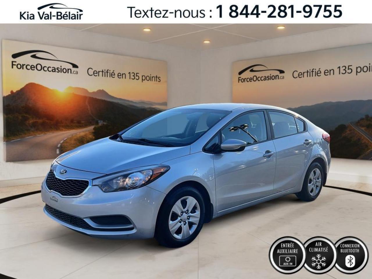 Used 2016 Kia Forte LX A/C*BLUETOOTH*AUX*AM/FM* for sale in Québec, QC