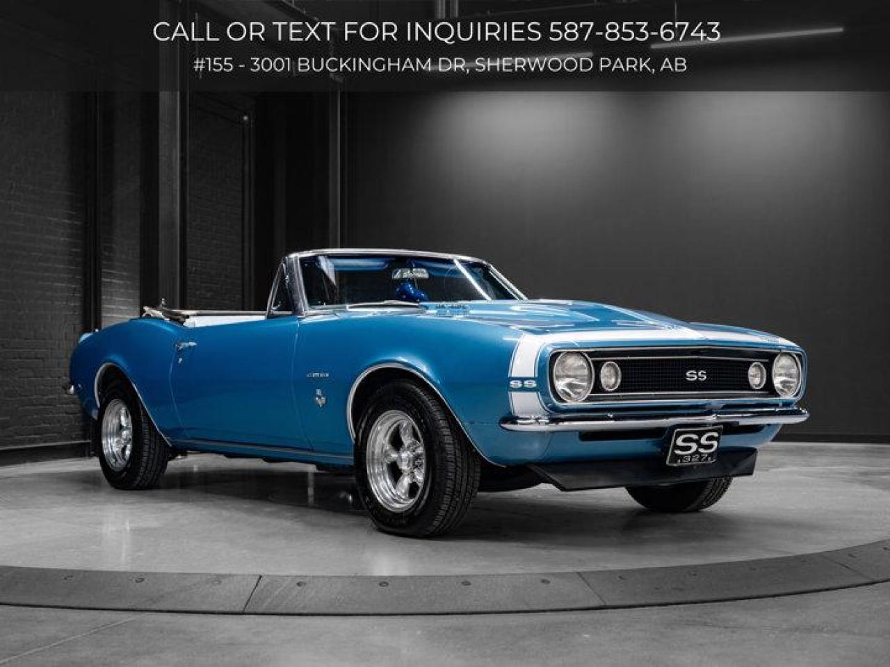 Used 1967 Chevrolet Camaro SS CONVERTIBLE for sale in Sherwood Park, AB